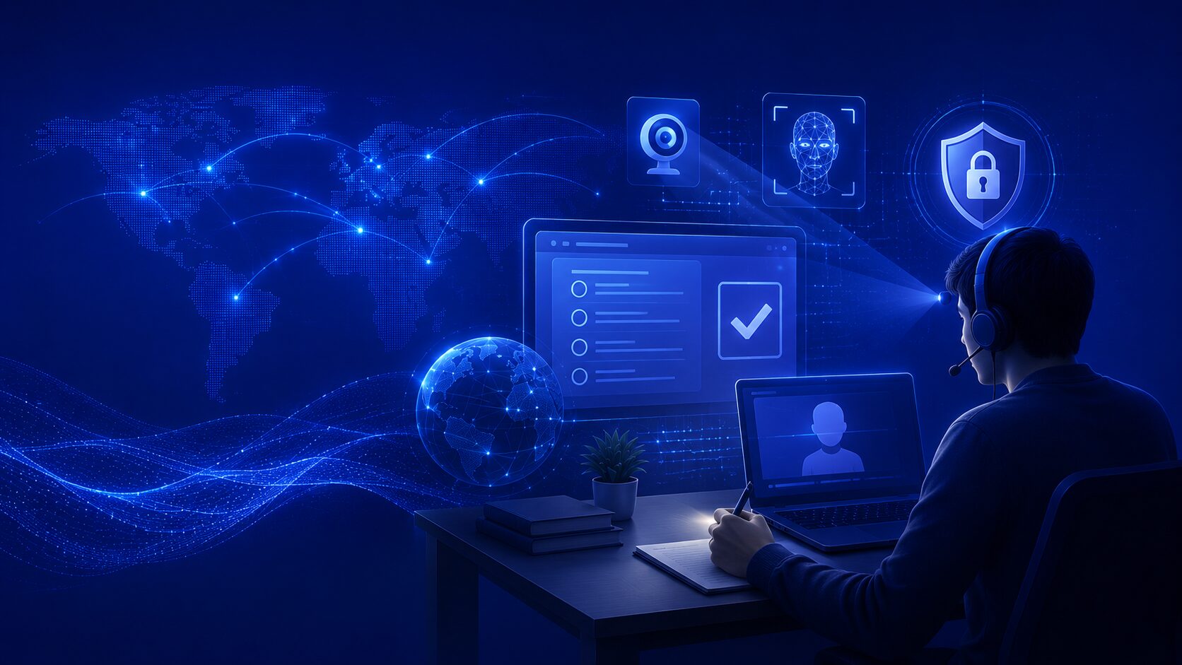 Corpshore Exams — AI-powered remote proctoring and online test administration