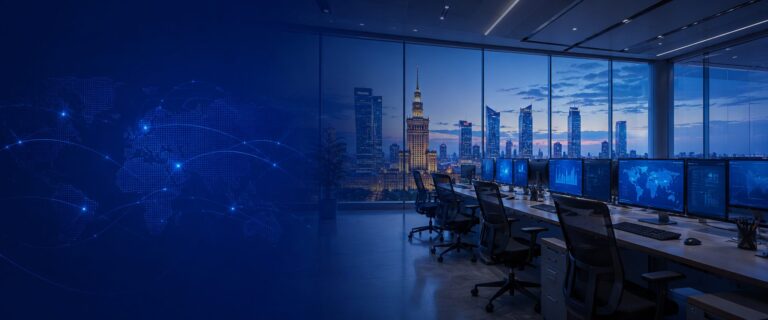 Corpshore operations center in Warsaw, Poland